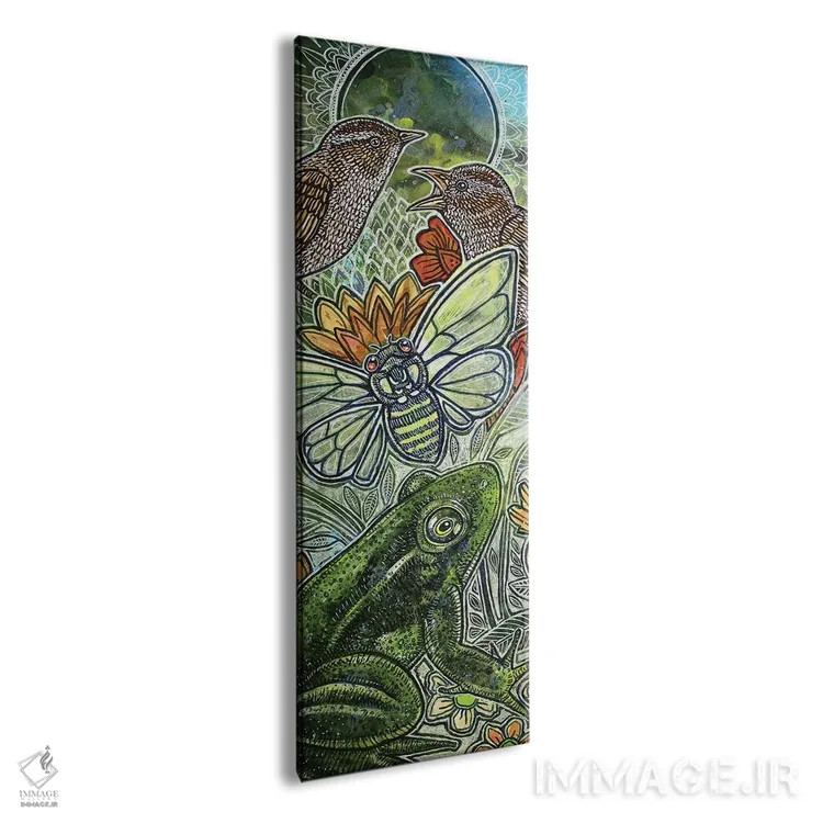 تابلو دکوراتیو جزر و مد تابستانی اثر لینت شلی - نمای پرسپکتیو محصول