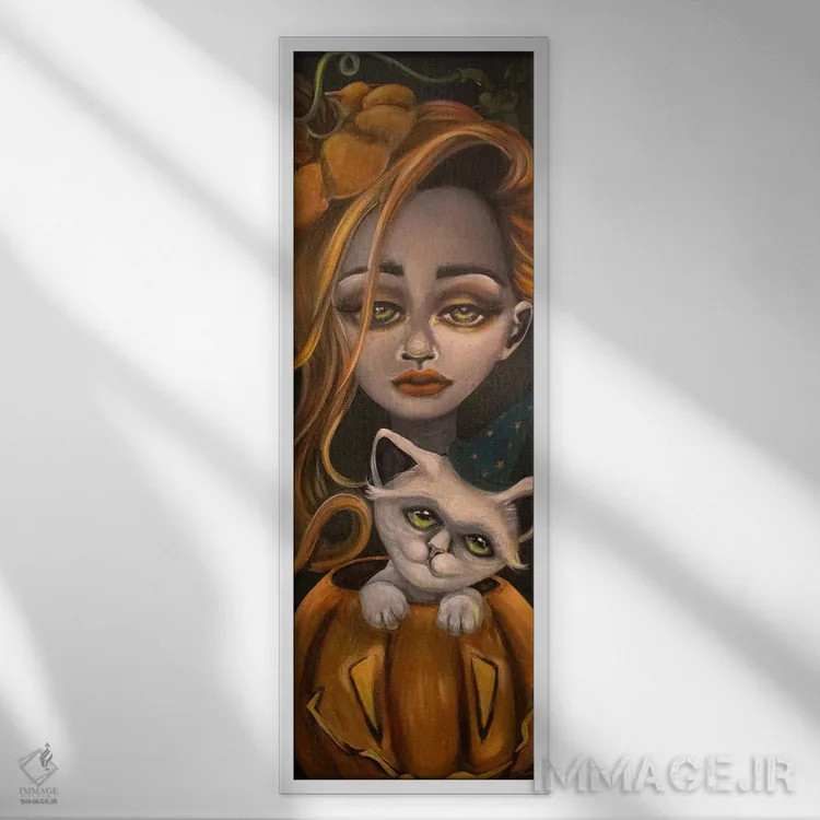 تابلو دکوراتیو خوراکی فریبنده اثر لیزی فالکون - نمای قابدار سفید