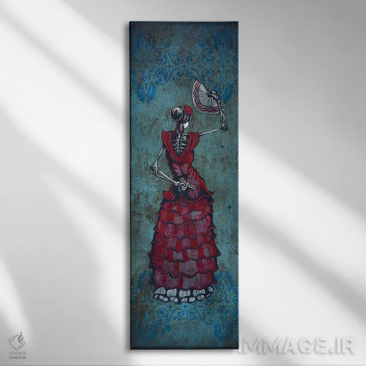 تابلو دکوراتیو فلامنکوی خطرناک اثر دیوید لوزو - نمای روبهرو روی دیوار