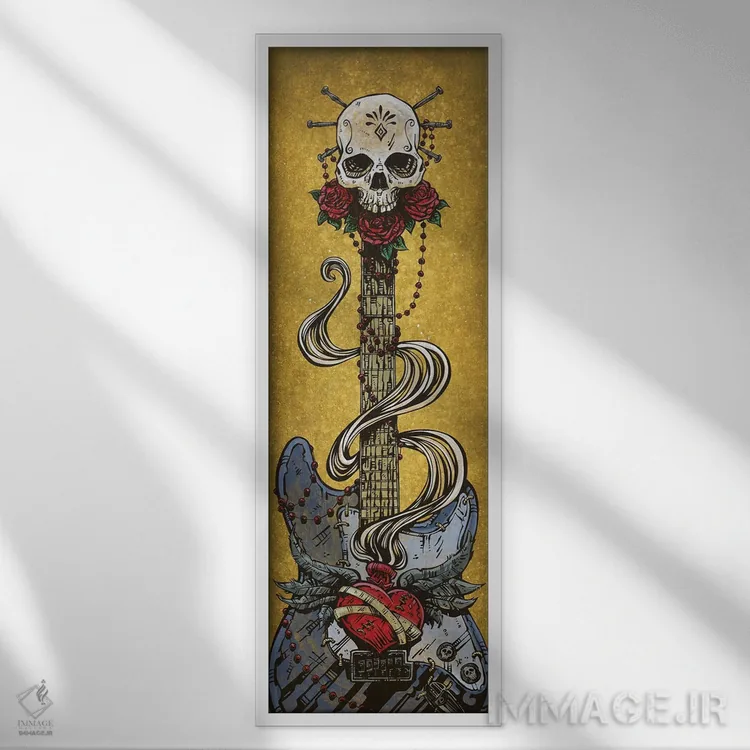 تابلو دکوراتیو روز استرات اثر دیوید لوزو - نمای قابدار سفید