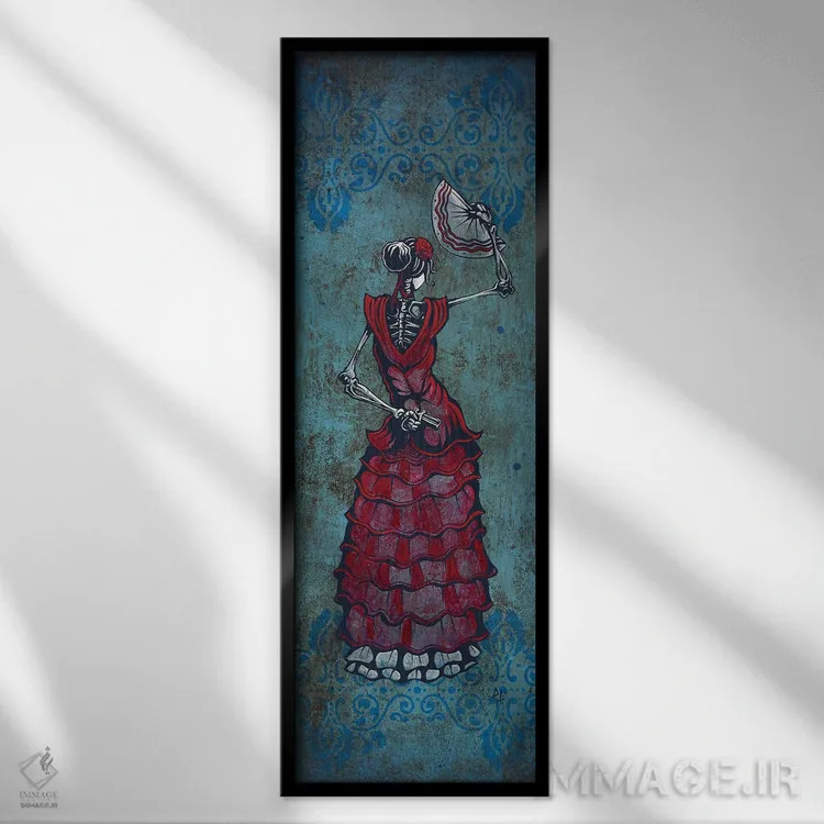 تابلو دکوراتیو فلامنکوی خطرناک اثر دیوید لوزو - نمای قابدار مشکی