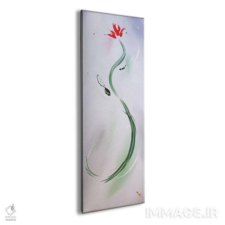 تابلو انتزاعی و تو باز برخاستی اثر مایکل کارینی - نمای پرسپکتیو محصول