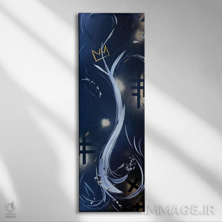 تابلو انتزاعی بذری کاشته شده برای شاهان و ملکه های از دست رفته ما اثر مایکل کارینی - نمای روبهرو روی دیوار