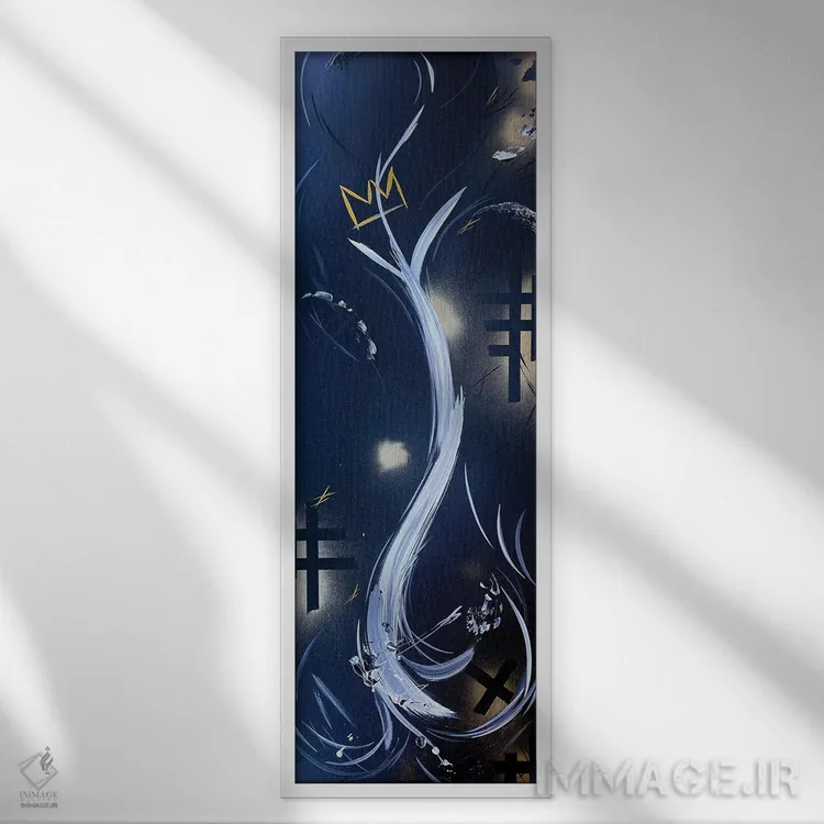 تابلو انتزاعی بذری کاشته شده برای شاهان و ملکه های از دست رفته ما اثر مایکل کارینی - نمای قابدار سفید