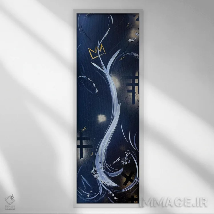 تابلو انتزاعی بذری کاشته شده برای شاهان و ملکه های از دست رفته ما اثر مایکل کارینی - نمای قابدار سفید