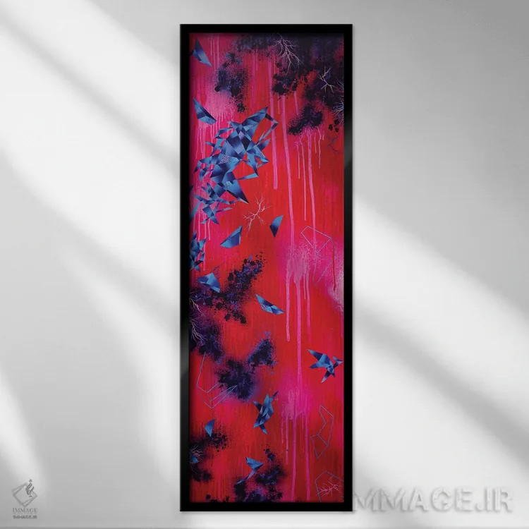 تابلو دکوراتیو هرگز اجازه نمی دهم دوستم داشته باشی اثر مایکل کارینی - نمای قابدار مشکی