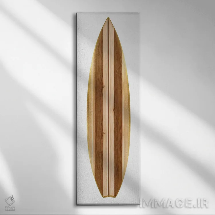 تابلو دکوراتیو تخته موج سواری IV اثر مدلین بلیک - نمای روبهرو روی دیوار