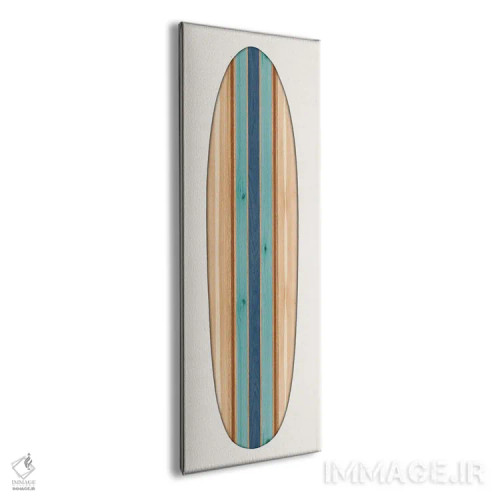 تابلو دکوراتیو تخته موج سواری کلاسیک II اثر مدلین بلیک - نمای پرسپکتیو محصول
