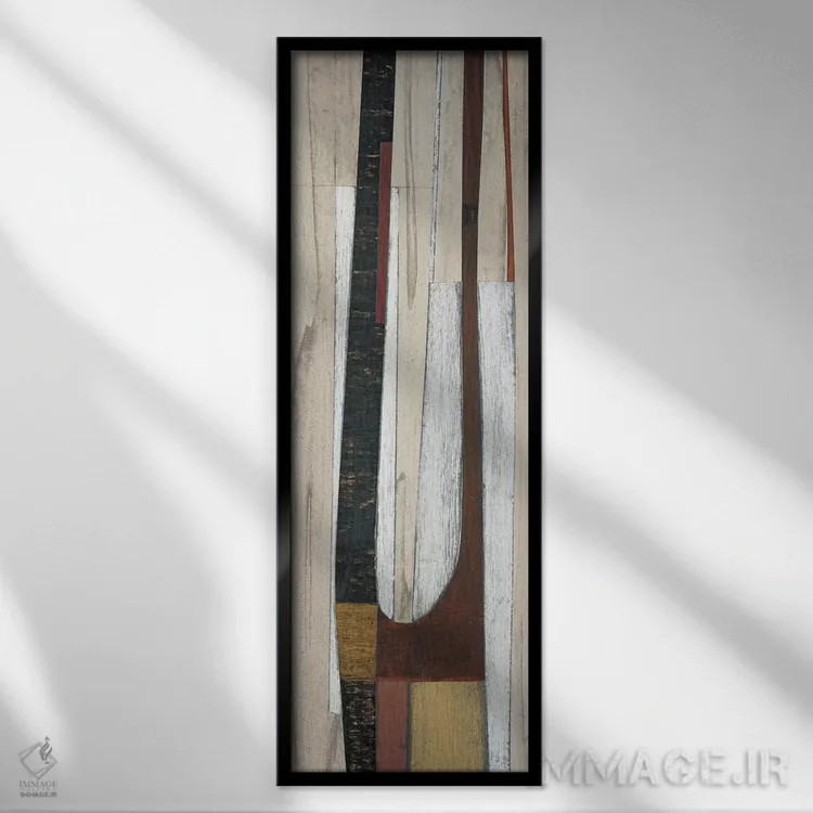 تابلو دکوراتیو سه گانه یک اثر ماتیاس دوآرته - نمای قابدار مشکی