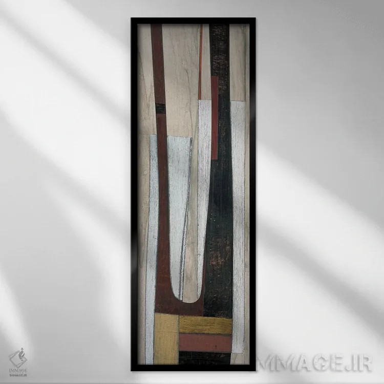 تابلو دکوراتیو سه گانه سه اثر ماتیاس دوآرته - نمای قابدار مشکی