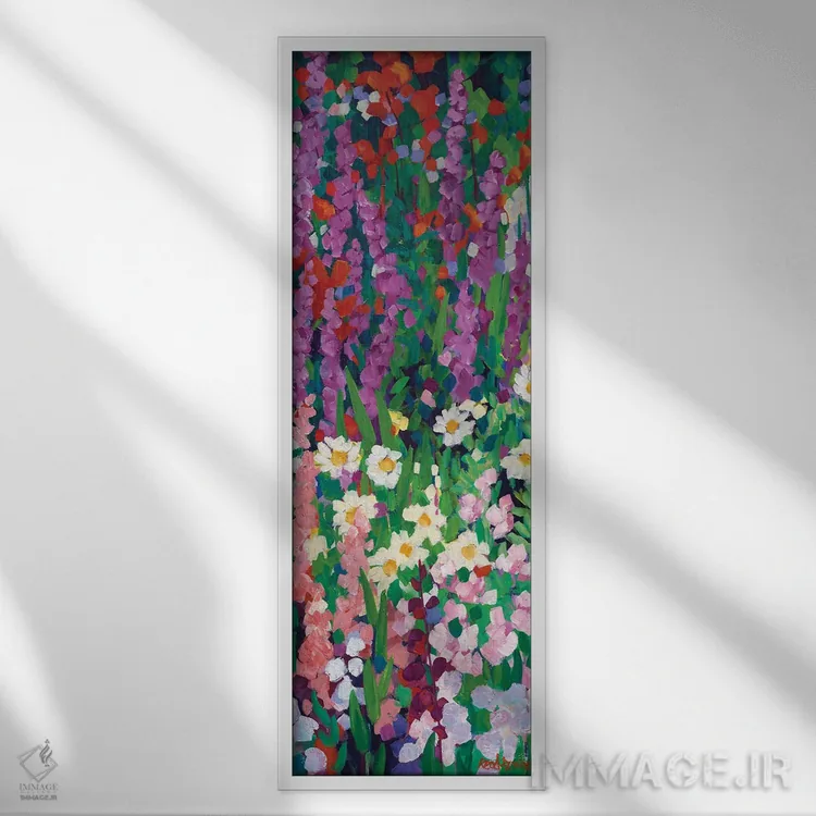 تابلو دکوراتیو باغ یک اثر ملیسا رید-دیواین - نمای قابدار سفید