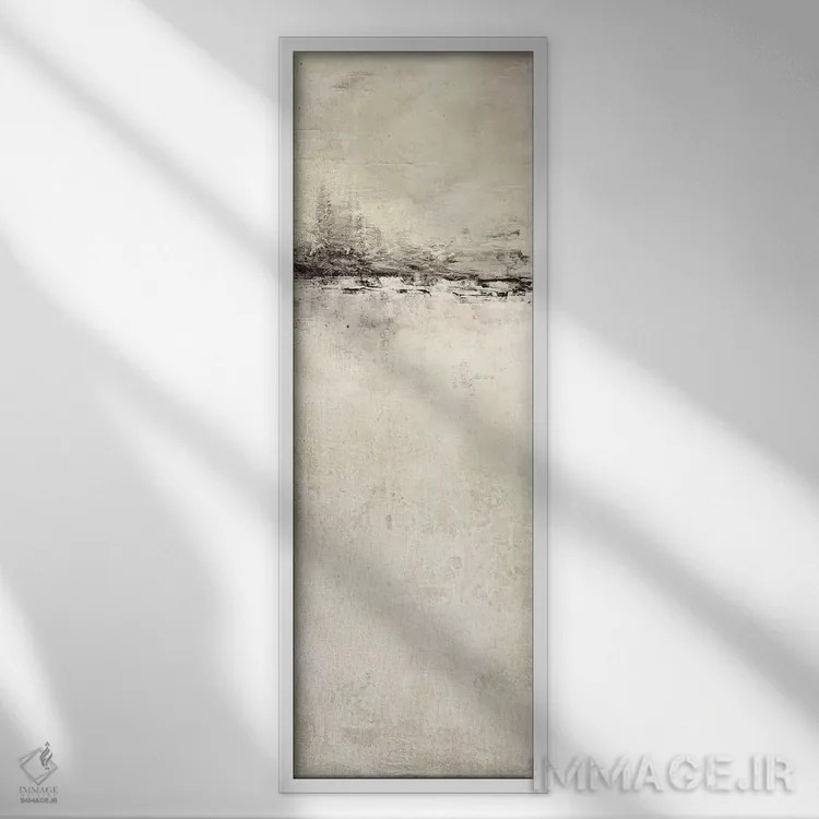 تابلو دکوراتیو بازتاب در پنل آبنوس II اثر ماری الین کوسون - نمای قابدار سفید