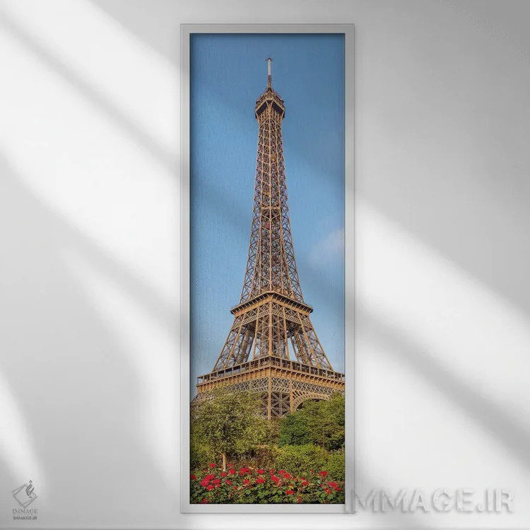 تابلو دکوراتیو منظره رویایی پاریس اثر ملانی ویولا - نمای قابدار سفید