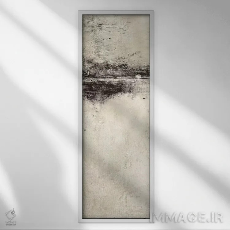 تابلو دکوراتیو بازتاب در پنل آبنوس I اثر ماری الین کوسون - نمای قابدار سفید