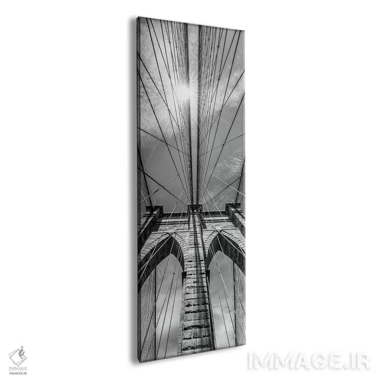 تابلو دکوراتیو جزئیات پل بروکلین شهر نیویورک اثر ملانی ویولا - نمای پرسپکتیو محصول