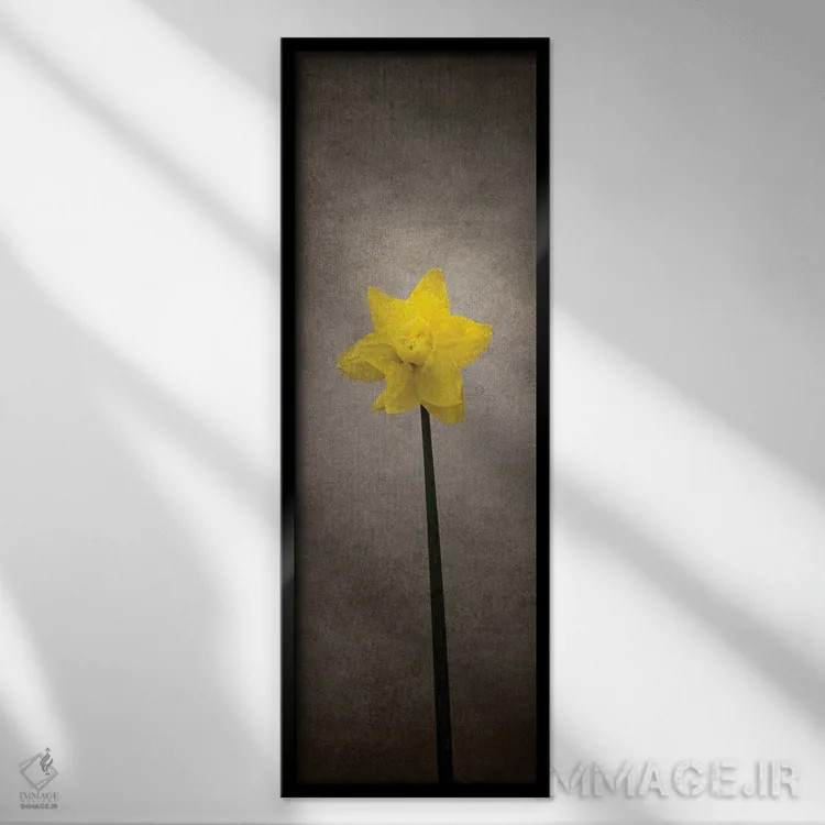 تابلو دکوراتیو شکوفه بهاری اثر ملانی ویولا - نمای قابدار مشکی