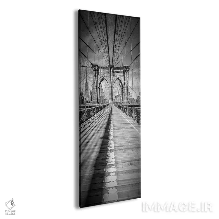 تابلو دکوراتیو پل بروکلین شهر نیویورک اثر ملانی ویولا - نمای پرسپکتیو محصول