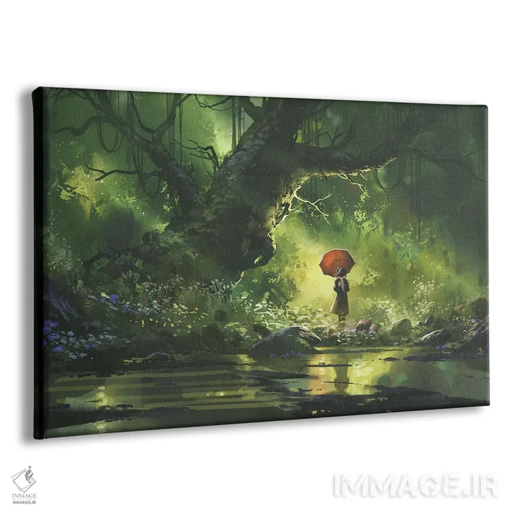 تابلو دکوراتیو منتظرت در جای زیبا هستم اثر گرندفیلر - نمای پرسپکتیو محصول