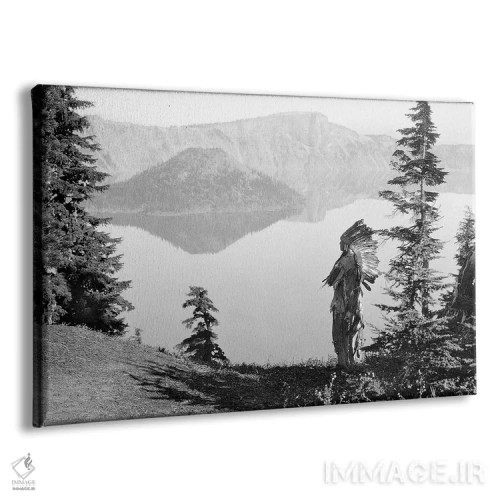 تابلو دکوراتیو C1923,رئیس قبیله کلامث، حدود ۱۹۲۳ اثر ادوارد اس. کرتیس - نمای پرسپکتیو محصول