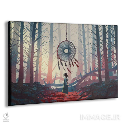 تابلو دکوراتیو دریم کچر جنگل اسرارآمیز اثر گرندفیلر - نمای پرسپکتیو محصول