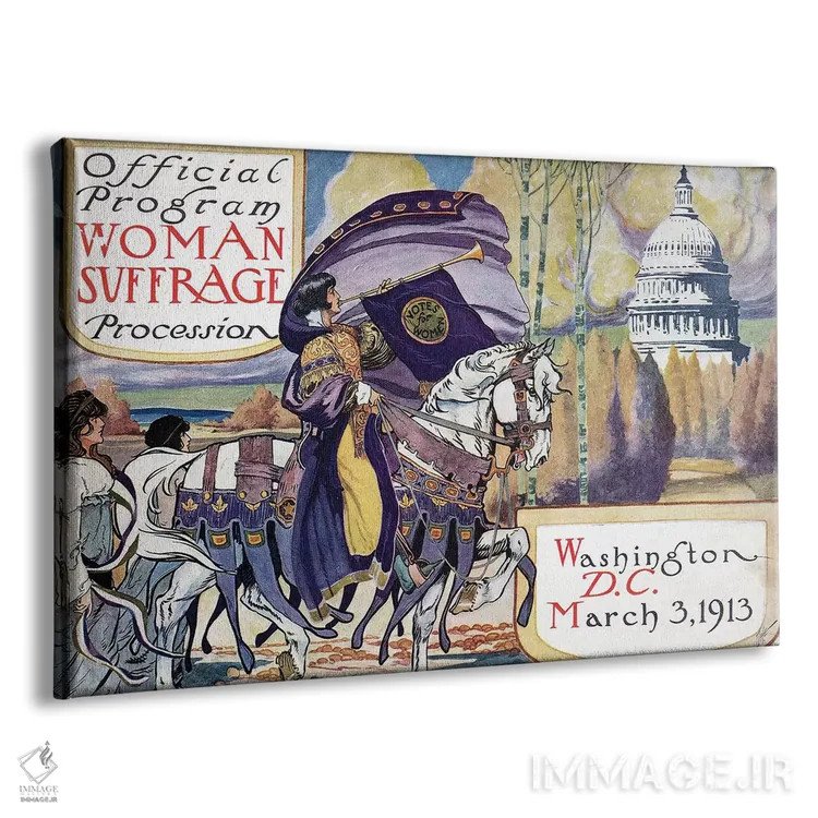 تابلو دکوراتیو 1913,رژه زنان حق رای، ۱۹۱۳ - نمای پرسپکتیو محصول