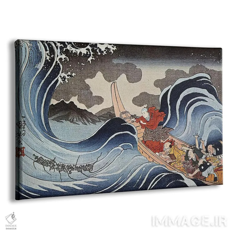 تابلو کلاسیک کونیوشی: چاپ اوبان اثر اوتاگاوا کونیوشی - نمای پرسپکتیو محصول
