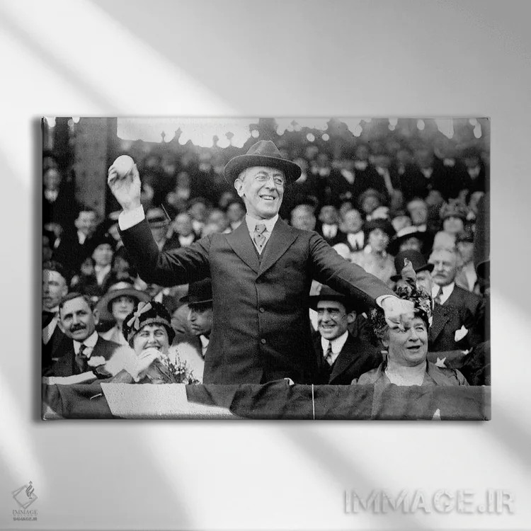 تابلو دکوراتیو وودرو ویلسون - نمای روبهرو روی دیوار