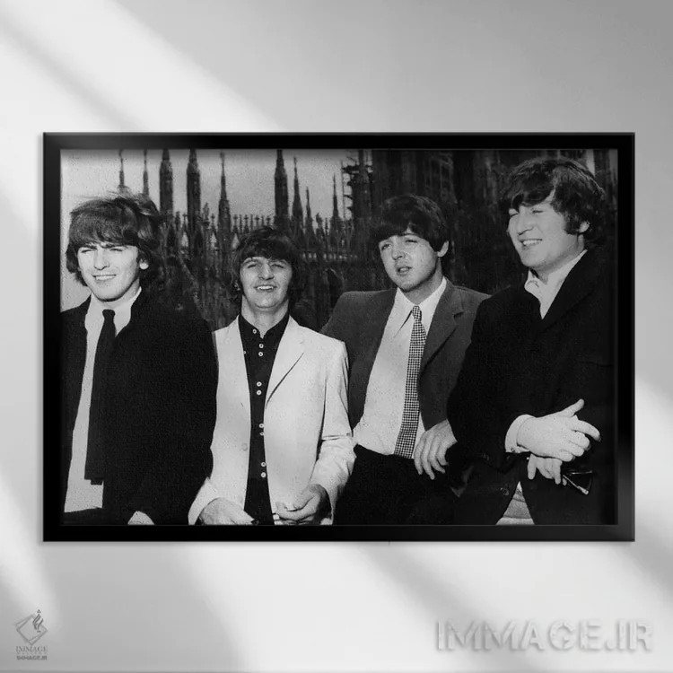 تابلو دکوراتیو 1965,بیتلز، ۱۹۶۵ - نمای قابدار مشکی