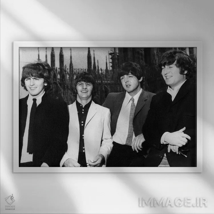 تابلو دکوراتیو 1965,بیتلز، ۱۹۶۵ - نمای قابدار سفید
