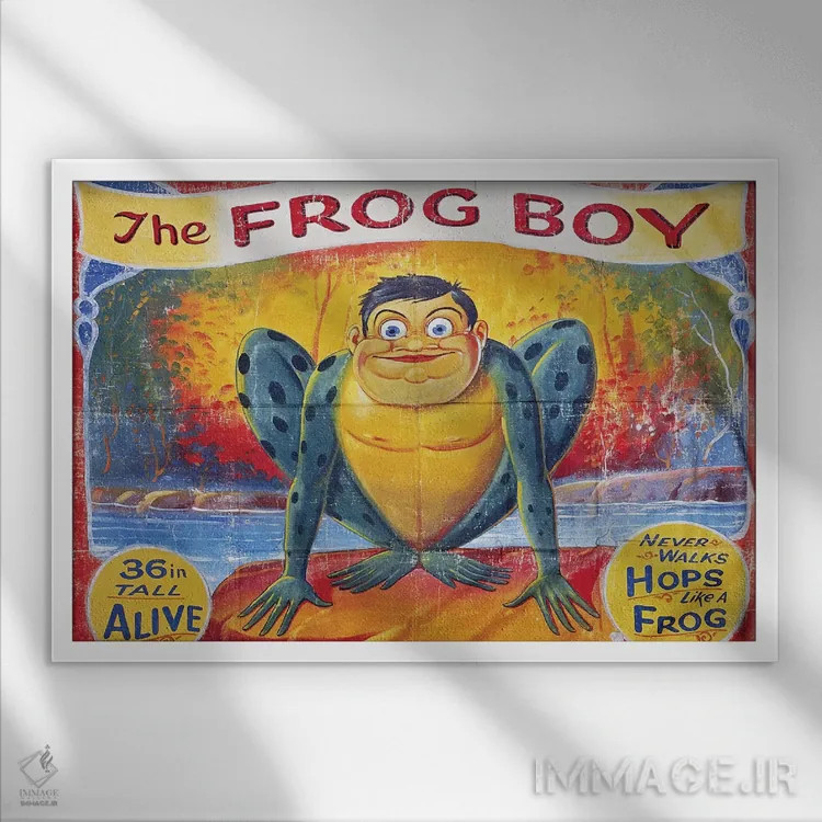 تابلو دکوراتیو C1945,پوستر نمایش حاشیه ای، حدود ۱۹۴۵ - نمای قابدار سفید