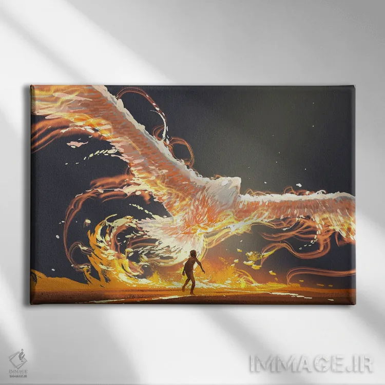 تابلو دکوراتیو دوست خیالی من اثر گرندفیلر - نمای روبهرو روی دیوار