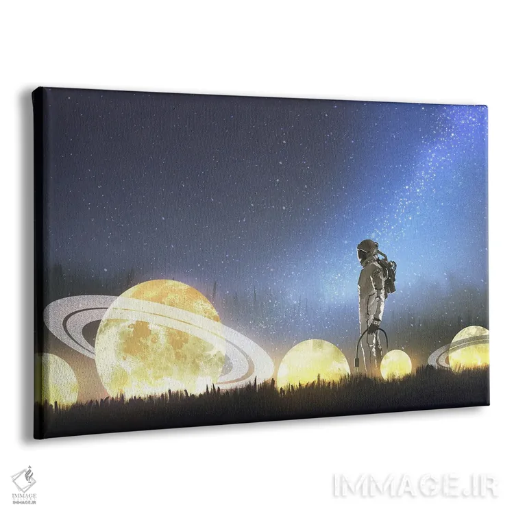 تابلو دکوراتیو ستاره های درخشان روی چمنزار اثر گرندفیلر - نمای پرسپکتیو محصول