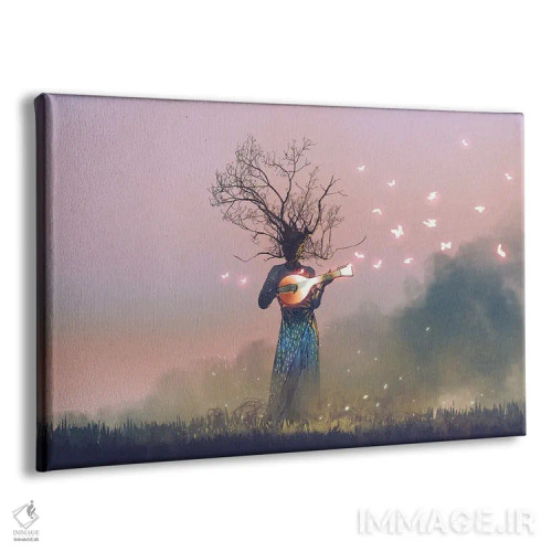 تابلو دکوراتیو موجود با سر شاخه ای اثر گرندفیلر - نمای پرسپکتیو محصول