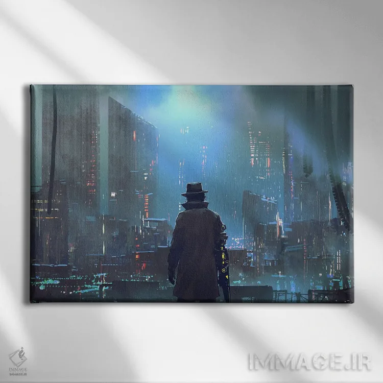 تابلو دکوراتیو کارآگاه آینده نگر اثر گرندفیلر - نمای روبهرو روی دیوار