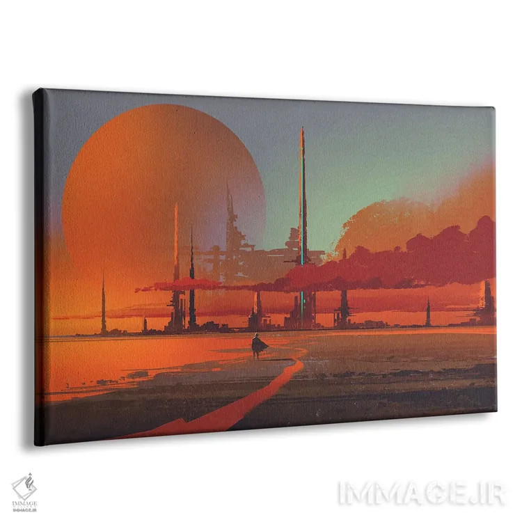 تابلو دکوراتیو یافتن شهر گمشده اثر گرندفیلر - نمای پرسپکتیو محصول