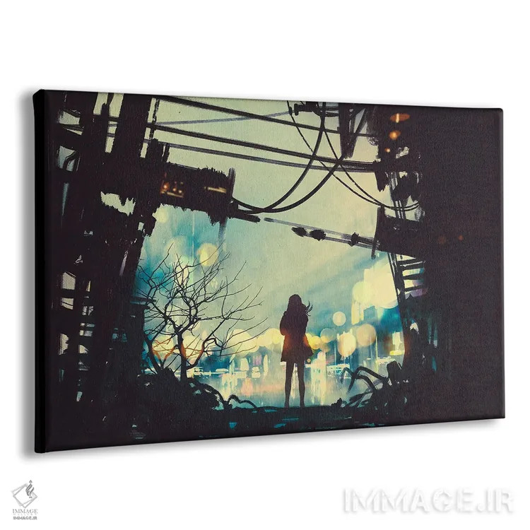 تابلو دکوراتیو در میان ویرانه های کهن اثر گرندفیلر - نمای پرسپکتیو محصول