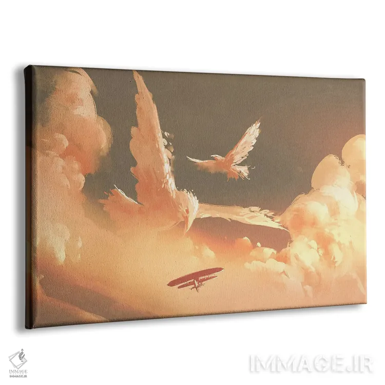 تابلو دکوراتیو پرواز با هم اثر گرندفیلر - نمای پرسپکتیو محصول