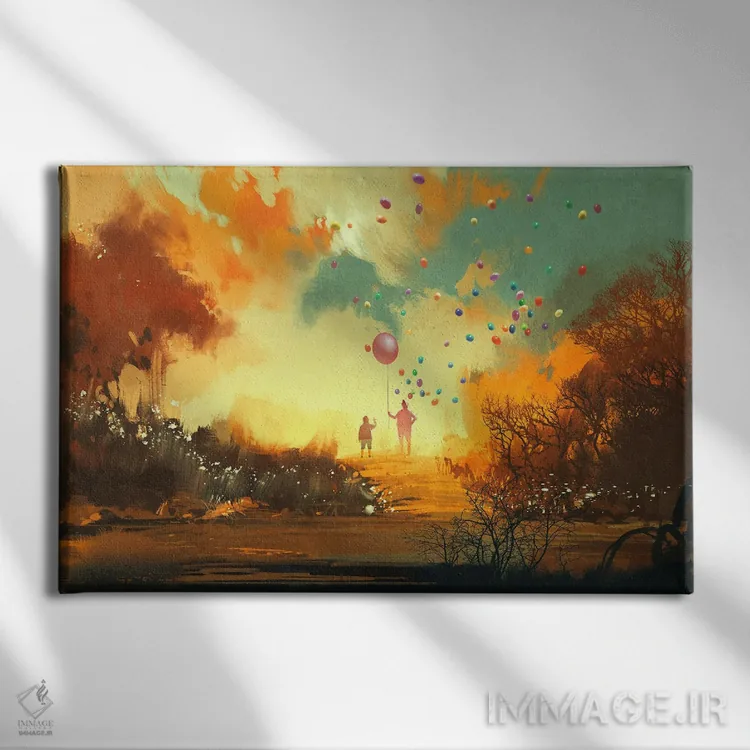 تابلو دکوراتیو مسیر سرزمین خیالی اثر گرندفیلر - نمای روبهرو روی دیوار