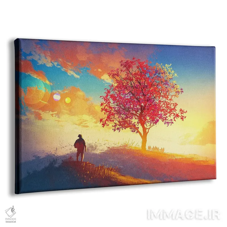 تابلو دکوراتیو خوش آمدید به خانه ما اثر گرندفیلر - نمای پرسپکتیو محصول