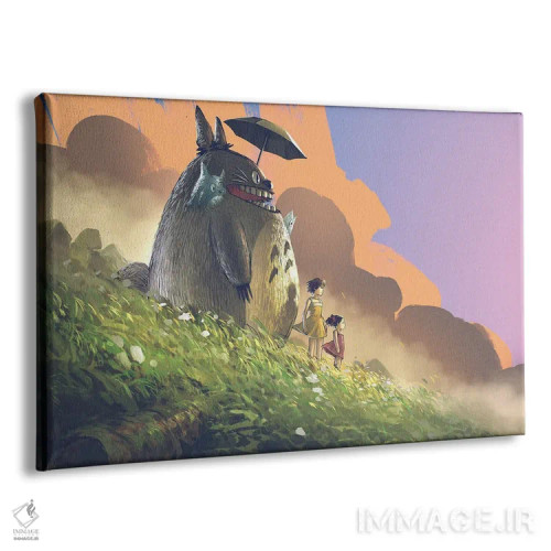 تابلو دکوراتیو هنر طرفداری توتورو اثر گرندفیلر - نمای پرسپکتیو محصول