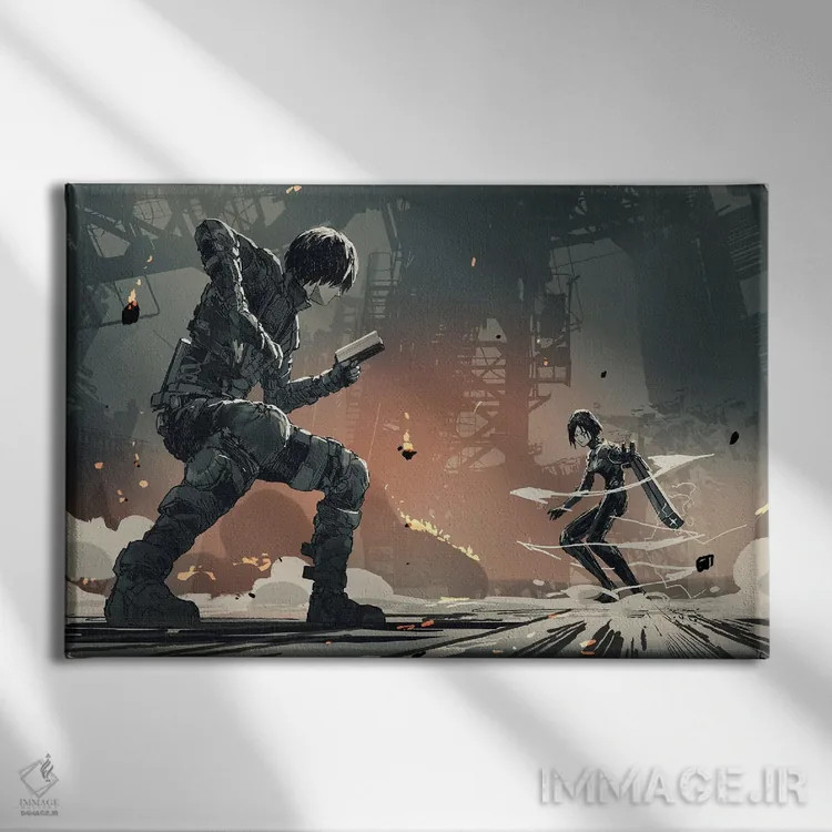 تابلو دکوراتیو هنر طرفداری بلیم اثر گرندفیلر - نمای روبهرو روی دیوار