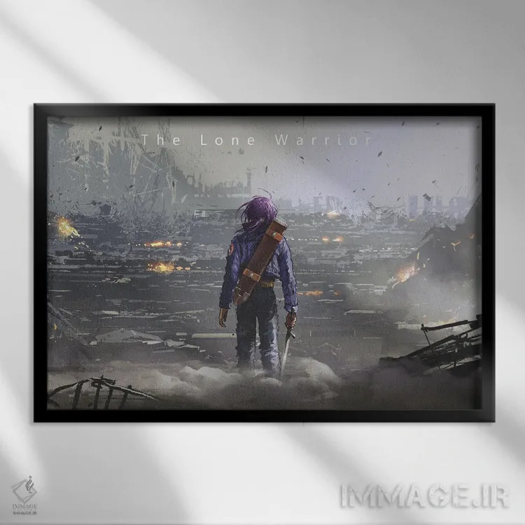 تابلو دکوراتیو هنر طرفداری ترانکس اثر گرندفیلر - نمای قابدار مشکی