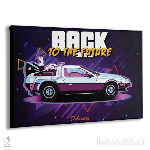 تابلو دکوراتیو دلورین رترو اثر گب فرناندو - نمای پرسپکتیو محصول