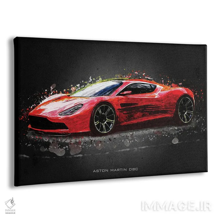 تابلو دکوراتیو آستون مارتین DBC اثر گب فرناندو - نمای پرسپکتیو محصول