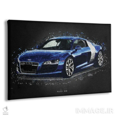 تابلو دکوراتیو آئودی R8 اکریلیک اثر گب فرناندو - نمای پرسپکتیو محصول
