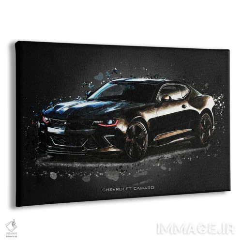 تابلو دکوراتیو شورولت کامارو اکریلیک اثر گب فرناندو - نمای پرسپکتیو محصول