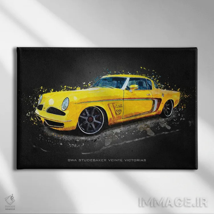 تابلو دکوراتیو GWA استودبیکر وینته ویکتوریاست اثر گب فرناندو - نمای روبهرو روی دیوار