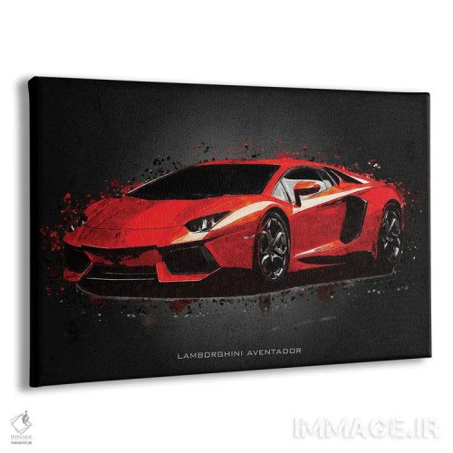 تابلو دکوراتیو لامبورگینی آونتادور اثر گب فرناندو - نمای پرسپکتیو محصول