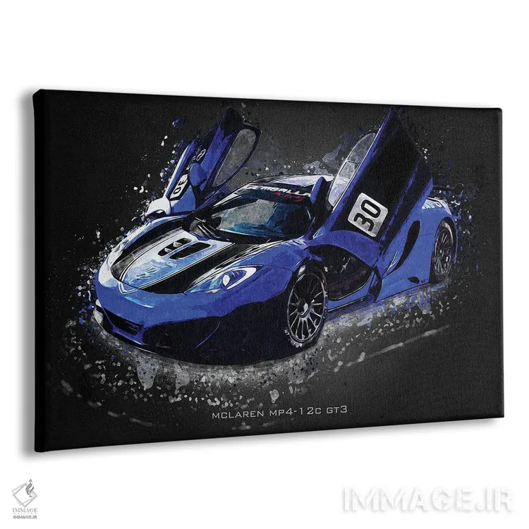 تابلو دکوراتیو مکلارن MP4-12C GT3 اثر گب فرناندو - نمای پرسپکتیو محصول