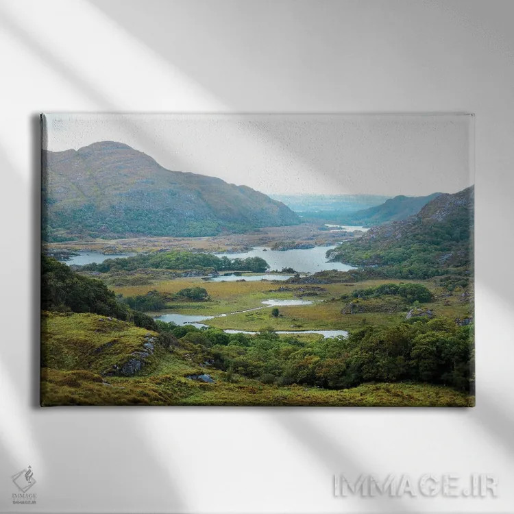 تابلو دکوراتیو چشم انداز بانوان اثر گرافیتی استودیوها - نمای روبهرو روی دیوار